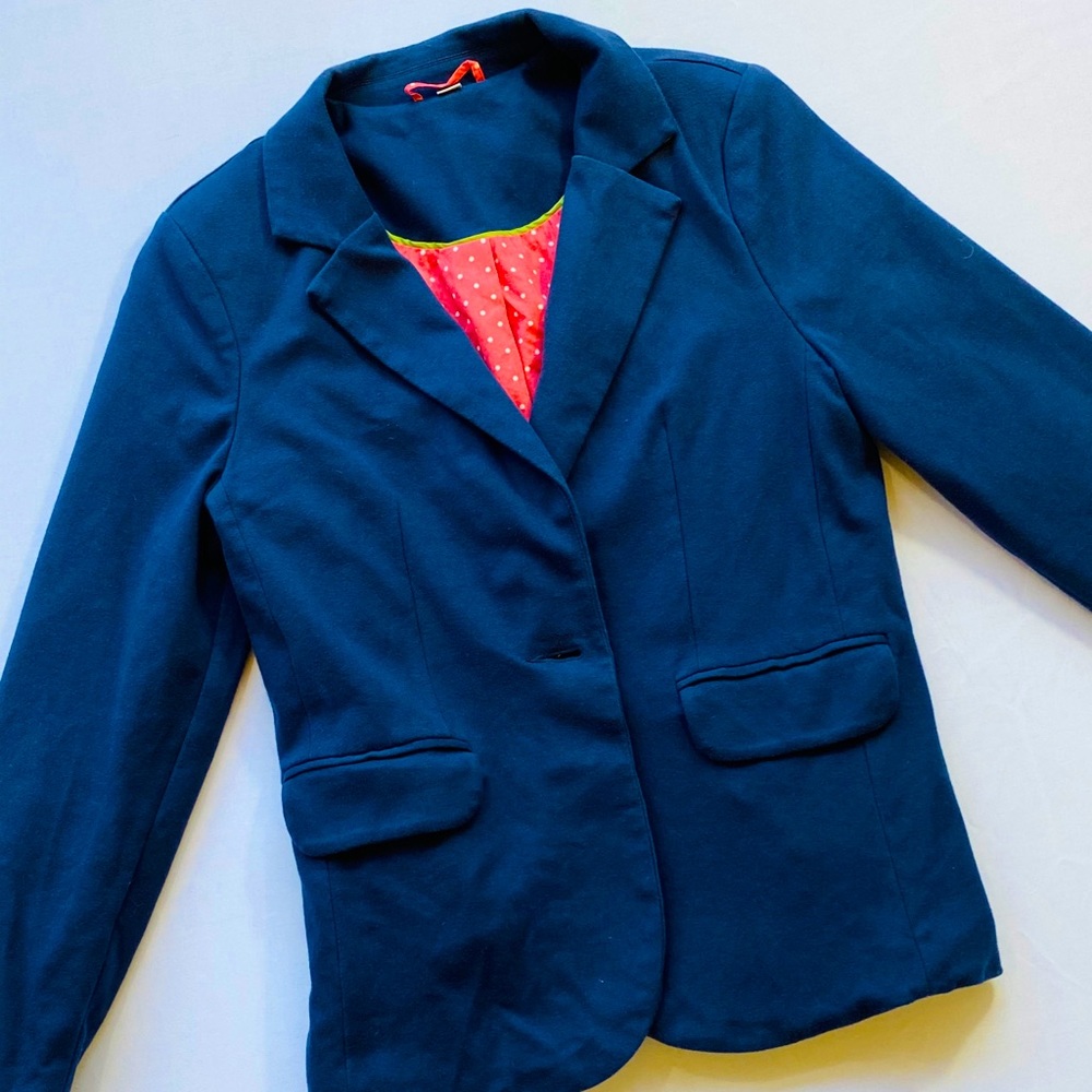 Boden cotton Navy lined blazer